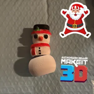 Snowman Flexi 3D printed